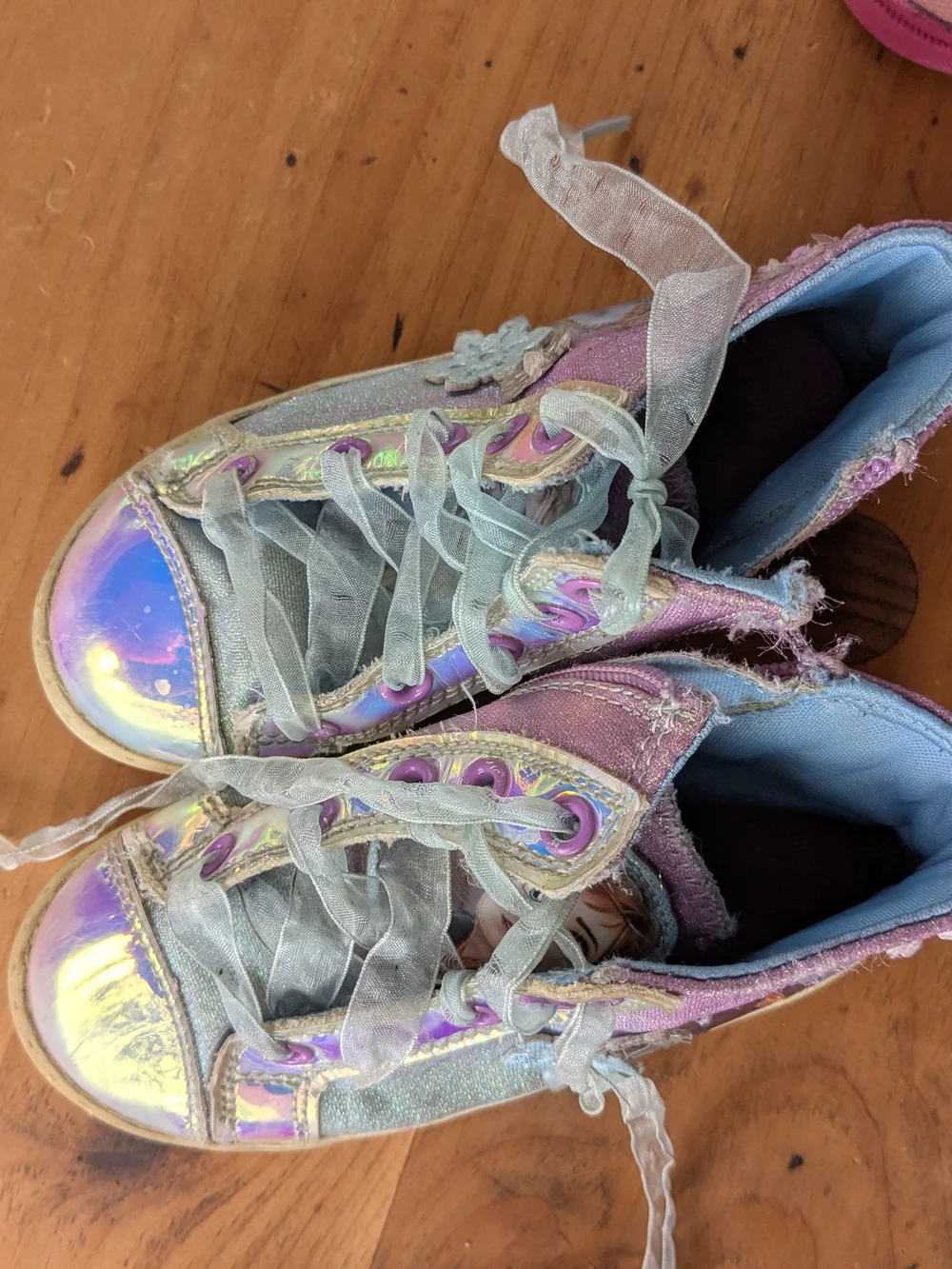 ✨ BUNDLE ✨3pc Toddler Girl Sparkly Glitter Sneaker & Water Shoe Lot Size 8
